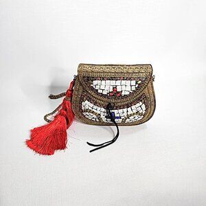 Sam Edelman metal & mosaic purse